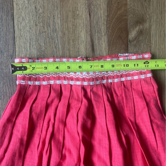 Vintage Embroidered Pink Skirt No Size Boho Cottagecore Farmhouse 1950’s - Picture 8 of 9